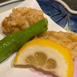 青森シャモロック 和食処 なごみ - フグ唐揚げ