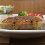 キッチン ブルー グローブ - 横から、ジェル上のソースです