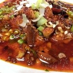 晴々飯店 - 深味のある辛さが淡白な白身と良く合う・・・！