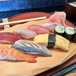 しほう田 - にぎり寿司ランチ…1100円(税込)※2024年より1300円