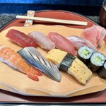 しほう田 - にぎり寿司ランチ…1100円(税込)※2024年より1300円