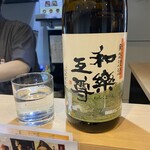 Tachiguizushi Sushidokoro Yachiyo - 調子にのって、グラスで日本酒。