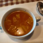 オープンセサミ - ランチセットに付属してきたトマトスープ