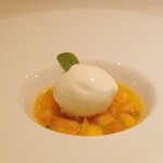 レストラン アラジン - Dec, 2013 柿のパッションフルーツのシャーベット