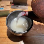 久庵 - 蕎麦湯　これも蕎麦香が香ります
