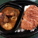 マイカリー食堂 - ごろごろ野菜ロースかつカレー(トッピングビーフ/ご飯大盛り)