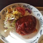 一丁目の食堂 - 煮込みハンバーグ