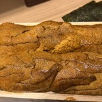 魚菜はざま - うに定食　の　うに（一粒がデカい！）