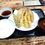 小魚天ぷら 大釜戸めし　天風 - 料理写真: