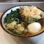 そばの神田 東一屋 - アサソバビンボー！　
      朝そば＋えびかき揚げ！