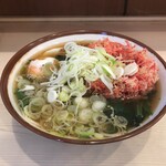 そばの神田 東一屋 - アサソバビンボー！　
      朝そば＋紅しょうが天！