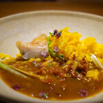 Metis - ” 極献上” ひとめぼれ 　神津島産 金目鯛 モン・サン・ミッシェル産 ムール貝 スープ・ド・ポワソン