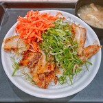 Matsuya - 炙り十勝豚丼 ¥830(税込) ライス大盛り(無料)