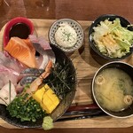 OSAKANA DINING OBANA - 海鮮丼定食1200円