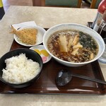 Tanakaya - R6.1  日替わりランチ・②アジフライライス＆醤油ラーメン