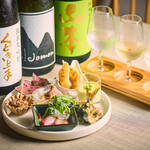 Sakeria BANCO - 日本酒飲み比べ+アテ5種盛り