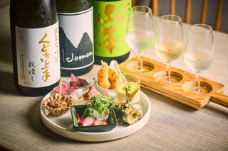 Sakeria BANCO - 日本酒飲み比べ+アテ5種盛り