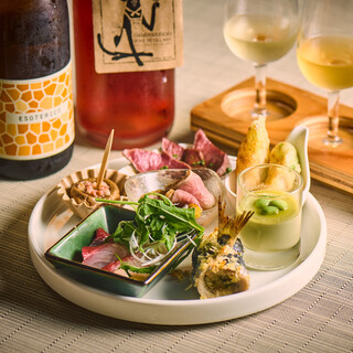 ソムリエ在籍◆ワインや日本酒の飲み比べもしていただけます