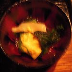 西蔵 - 西蔵膳の三種盛り　写真、ぶれてる。(^^;)