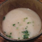 きじ亭 - 2周年記念　超濃厚鶏白湯つけ麺　スープ