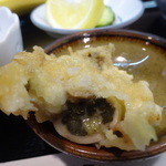 松林 - 牡蠣の天ぷらの断面