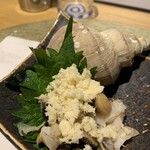 和酒と活鮮 とうりん - 活きツブ山ワサビ   1300円