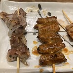 立呑み 焼きとん 大黒 - 240118木　愛知　立呑み 焼きとん 大黒 名駅西口店　串焼き5本盛り②