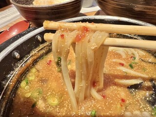 元祖めんたい煮こみつけ麺 - めんたい煮こみつけ麺