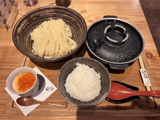 元祖めんたい煮こみつけ麺 - 麺飯甘セット