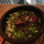 渋谷焼肉 KINTAN - フォアグラとトリュフの石焼ビビンパ