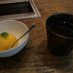 渋谷焼肉 KINTAN - ブラットオレンジとカシスのグラニテ