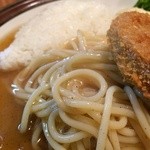 こだま - とある日のランチ。メンチカツのアップ。