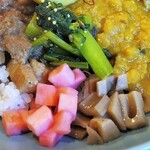 Kafe Neko Dang O - 魯肉飯カレー＆お豆ときのこのカレー