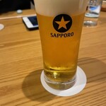 すし海 - 生ビールから