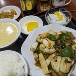 上海王 - イカと高菜の炒め　めちゃウマ