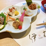 Izai - コースのお刺身　それぞれにそれぞれの味を