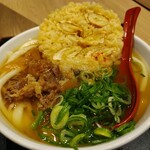 因幡うどん - 肉ごぼう天うどんです