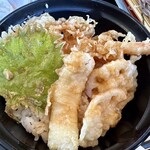 悦中庵 - ミニ天丼アップ