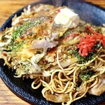 Okonomiyaki Enchan - お好み焼き＋焼そばランチ