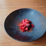 RAVI - ◯フォンダンショコラと
      郡上高校❔のいちごを使ったいちごのアイス