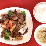 中華飯店 - 黒胡椒牛肉(牛肉の黒胡椒炒め)