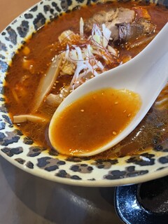 かにかにKAN魚粋 - 辛味噌ラーメン　スープアップ