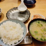 天ぷらめし 金子半之助 - ごはん・あさりの味噌汁付き