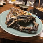 山翠 - 料理写真:やなぎ焼き（アンコウ姿焼き）提灯も付いています。