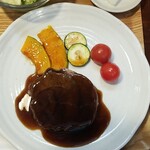 キッチン ブルー グローブ - 上から、タップリなハニーバルサミコソース