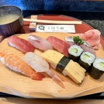 しほう田 - にぎり寿司ランチ…1100円(税込)※2024年より1300円