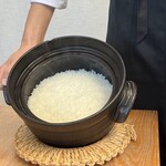 Hakone Goura Byakudan - ▣朝食…おこげも香しい土鍋炊き白飯