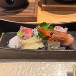 箱根強羅 白檀 - ▣夕食…お造り