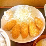 かてい菜園 ささ木 - カキフライ定食