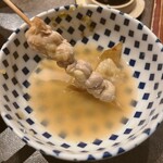 鶏だしおでん さもん - 鶏せせり串
